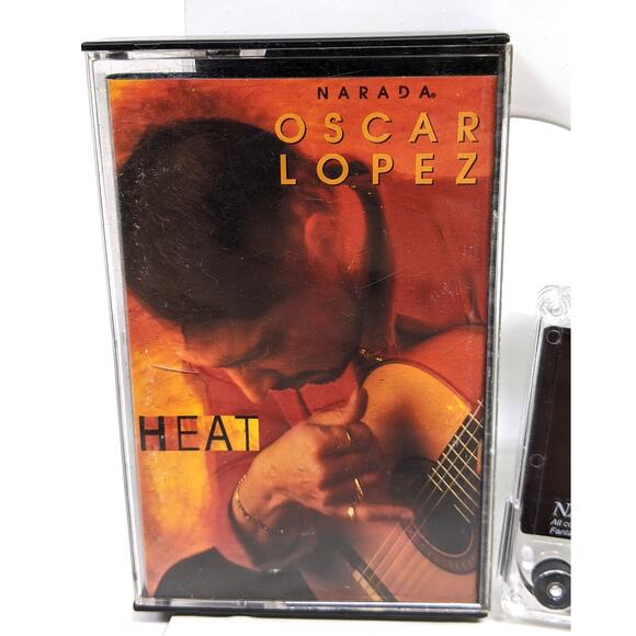 Audio Cassette Tape - Oscar Lopez "HEAT" - Cassette tested, plays ok. 1997 - Picture 5 of 7